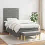 Cama box spring con colchón tela gris oscuro 90x190 cm de , Camas y somieres - Ref: Foro24-3137198, Precio: 336,14 €, Descuen...