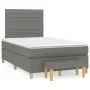 Box spring bed with dark gray fabric mattress 120x200 cm by , Beds and slatted bases - Ref: Foro24-3137222, Price: 419,30 €, ...
