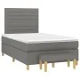 Box spring bed with dark gray fabric mattress 120x200 cm by , Beds and slatted bases - Ref: Foro24-3137222, Price: 419,30 €, ...