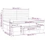 Box spring bed with dark gray fabric mattress 200x200 cm by , Beds and slatted bases - Ref: Foro24-3137262, Price: 730,11 €, ...