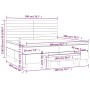 Box spring bed with dark gray velvet mattress 200x200 cm by , Beds and slatted bases - Ref: Foro24-3137924, Price: 685,20 €, ...