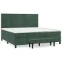 Box spring bed with dark green velvet mattress 200x200 cm by , Beds and slatted bases - Ref: Foro24-3137926, Price: 791,87 €,...
