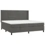 Box spring bed with mattress and LED dark gray velvet 200x200 cm by , Beds and slatted bases - Ref: Foro24-3139644, Price: 59...