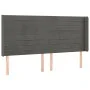 Box spring bed with mattress and LED dark gray velvet 200x200 cm by , Beds and slatted bases - Ref: Foro24-3139644, Price: 59...