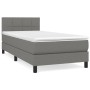 Box spring bed with dark gray fabric mattress 80x200 cm by , Beds and slatted bases - Ref: Foro24-3140010, Price: 291,37 €, D...