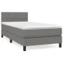 Box spring bed with dark gray fabric mattress 80x200 cm by , Beds and slatted bases - Ref: Foro24-3140010, Price: 299,26 €, D...