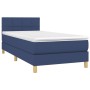 Boxspringbett mit blauer Stoffmatratze 90x190 cm von , Betten und Lattenroste - Ref: Foro24-3140583, Preis: 307,34 €, Rabatt: %