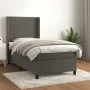 Box spring bed with dark gray velvet mattress 100x200 cm by , Beds and slatted bases - Ref: Foro24-3132724, Price: 326,64 €, ...