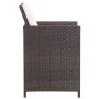 5-piece garden dining set and brown synthetic rattan cushions by vidaXL, Garden sets - Ref: Foro24-42525, Price: 321,52 €, Di...