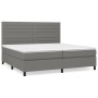 Boxspringbett mit dunkelgrauer Stoffmatratze 200x200 cm von , Betten und Lattenroste - Ref: Foro24-3141882, Preis: 648,79 €, ...
