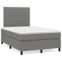 Box spring bed with dark gray fabric mattress 120x200 cm by , Beds and slatted bases - Ref: Foro24-3141842, Price: 434,81 €, ...