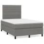 Box spring bed with dark gray fabric mattress 120x200 cm by , Beds and slatted bases - Ref: Foro24-3141842, Price: 402,48 €, ...
