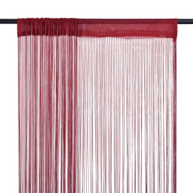 Fringe curtains 2 pieces 100x250 cm burgundy by vidaXL, Curtains and curtains - Ref: Foro24-132408, Price: 18,40 €, Discount: %