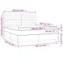 Cama box spring con colchón tela gris oscuro 180x200 cm de , Camas y somieres - Ref: Foro24-3142434, Precio: 606,71 €, Descue...