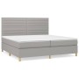 Boxspringbett mit hellgrauer Stoffmatratze 200x200 cm von , Betten und Lattenroste - Ref: Foro24-3142441, Preis: 620,04 €, Ra...