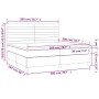 Boxspringbett mit hellgrauer Stoffmatratze 200x200 cm von , Betten und Lattenroste - Ref: Foro24-3142441, Preis: 620,04 €, Ra...