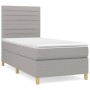 Boxspringbett mit hellgrauer Stoffmatratze 90x200 cm von , Betten und Lattenroste - Ref: Foro24-3142385, Preis: 338,46 €, Rab...