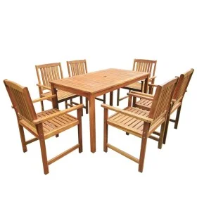 Garden dining set 7 pieces solid acacia wood by vidaXL, Garden sets - Ref: Foro24-42623, Price: 586,75 €, Discount: %