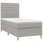 Boxspringbett mit hellgrauer Stoffmatratze 100x200 cm von , Betten und Lattenroste - Ref: Foro24-3142393, Preis: 329,45 €, Ra...