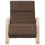 Silla mecedora de tela marrón oscuro de , Mecedoras - Ref: Foro24-351078, Precio: 149,68 €, Descuento: %