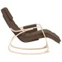 Silla mecedora de tela marrón oscuro de , Mecedoras - Ref: Foro24-351078, Precio: 149,68 €, Descuento: %