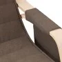 Silla mecedora de tela marrón oscuro de , Mecedoras - Ref: Foro24-351078, Precio: 149,68 €, Descuento: %