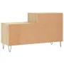 Mueble zapatero madera contrachapada roble Sonoma 102x36x60 cm de , Zapateros y organizadores de calzado - Ref: Foro24-831391...