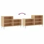Mueble zapatero madera contrachapada roble Sonoma 102x36x60 cm de , Zapateros y organizadores de calzado - Ref: Foro24-831391...
