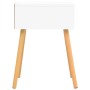 Nachttisch aus weißem und Sonoma-Holzwerkstoff, 40 x 40 x 56 cm von vidaXL, Nachttische - Ref: Foro24-326805, Preis: 70,06 €,...