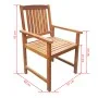 Garten-Essgruppe 7-teilig aus massivem Akazienholz von vidaXL, Gartensets - Ref: Foro24-42623, Preis: 609,80 €, Rabatt: %