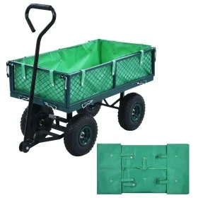 Green fabric garden cart cover by , Forklift parts - Ref: Foro24-145728, Price: 17,29 €, Discount: %