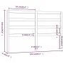 Bettkopfteil aus massivem Kiefernholz, 141 x 4 x 100 cm von , Kopf- und Fußteile - Ref: Foro24-817635, Preis: 41,65 €, Rabatt: %
