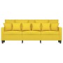 Sofá de 3 plazas de tela amarillo claro 180 cm by , Sofas - Ref: Foro24-359280, Price: 256,57 €, Discount: %