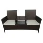 2-seater garden sofa with brown synthetic rattan table by vidaXL, garden benches - Ref: Foro24-42843, Price: 204,61 €, Discou...
