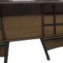 2-seater garden sofa with brown synthetic rattan table by vidaXL, garden benches - Ref: Foro24-42843, Price: 204,61 €, Discou...