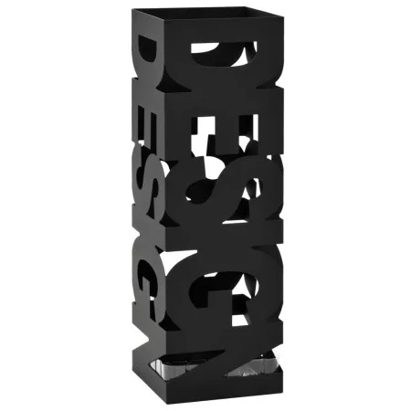 Design-Schirmständer Design aus schwarzem Stahl von vidaXL, Schirmständer - Ref: Foro24-246793, Preis: 33,90 €, Rabatt: %