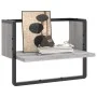 Wandregal mit grauer Sonoma-Stange 40x25x30 cm von , Regale und Regale - Ref: Foro24-836286, Preis: 16,59 €, Rabatt: %