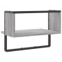 Wandregal mit grauer Sonoma-Stange 40x25x30 cm von , Regale und Regale - Ref: Foro24-836286, Preis: 16,81 €, Rabatt: %