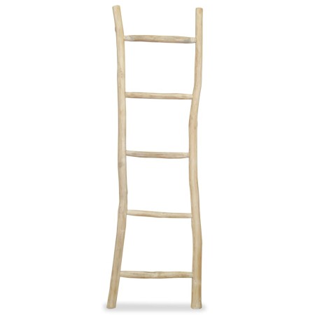 Teak towel ladder with 5 steps, 45x150 cm, natural. by vidaXL, Towel racks - Ref: Foro24-244568, Price: 59,45 €, Discount: %