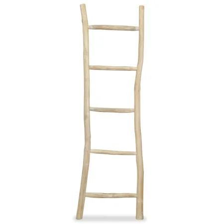 Teak towel ladder with 5 steps, 45x150 cm, natural. by vidaXL, Towel racks - Ref: Foro24-244568, Price: 55,49 €, Discount: %