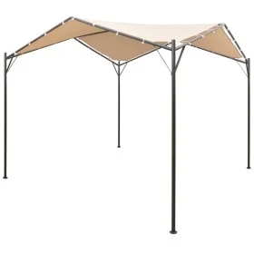 4x4 m Pavillon aus beigem Stahl von vidaXL, Zelte und Pavillons - Ref: Foro24-43167, Preis: 225,81 €, Rabatt: %