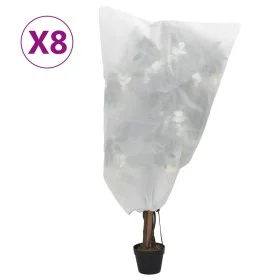 Pflanzendecken mit Kordel 8 Stück 70 g/m² 0,8x0,8 m von , Gartenzubehör - Ref: Foro24-3203515, Preis: 17,13 €, Rabatt: %