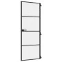 Innentür, dünn, schwarz, Glas und Aluminium, 76x201,5 cm. von , Türen für zu Hause - Ref: Foro24-155117, Preis: 216,54 €, Rab...