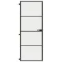 Innentür, dünn, schwarz, Glas und Aluminium, 76x201,5 cm. von , Türen für zu Hause - Ref: Foro24-155117, Preis: 216,54 €, Rab...