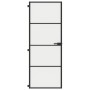 Innentür, dünn, schwarz, Glas und Aluminium, 76x201,5 cm. von , Türen für zu Hause - Ref: Foro24-155117, Preis: 219,11 €, Rab...