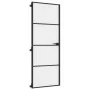 Puerta interior delgada negra vidrio y aluminio 76x201,5 cm by , Doors for the home - Ref: Foro24-155117, Price: 239,46 €, Di...