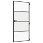 Innentür, dünn, schwarz, Glas und Aluminium, 93x201,5 cm. von , Türen für zu Hause - Ref: Foro24-155120, Preis: 200,65 €, Rab...