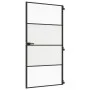 Innentür, dünn, schwarz, Glas und Aluminium, 102,5x201,5 cm. von , Türen für zu Hause - Ref: Foro24-155122, Preis: 180,36 €, ...