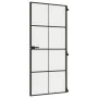 Innentür, dünn, schwarz, Glas und Aluminium, 93x201,5 cm. von , Türen für zu Hause - Ref: Foro24-155129, Preis: 208,68 €, Rab...