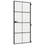 Innentür, dünn, schwarz, Glas und Aluminium, 93x201,5 cm. von , Türen für zu Hause - Ref: Foro24-155129, Preis: 212,08 €, Rab...